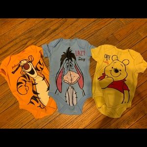 Disney 6-9 month onesies